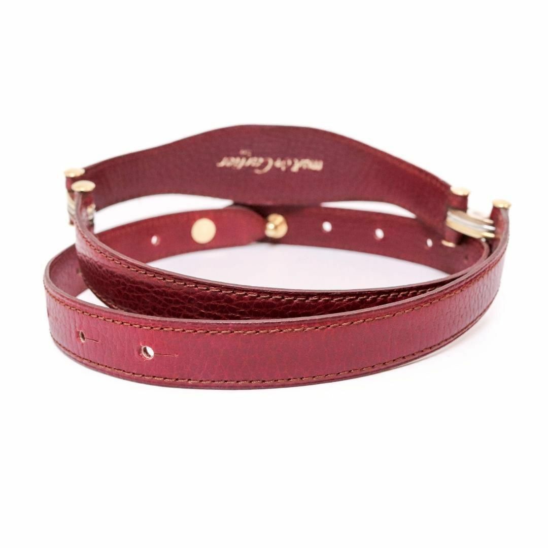 Cartier - 美品 カルティエ マストライン 細ベルト ボルドー