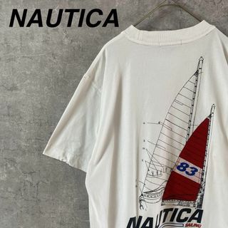 ノーティカ(NAUTICA)のNAUTICA セーリングデザイン Tシャツ Sサイズメンズゆったりデザイン(Tシャツ/カットソー(半袖/袖なし))