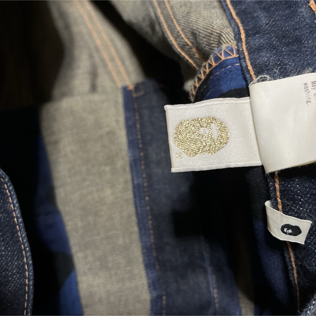 A BATHING APE - 青山限定 A BATHING APE DENIM デニム ショーツ