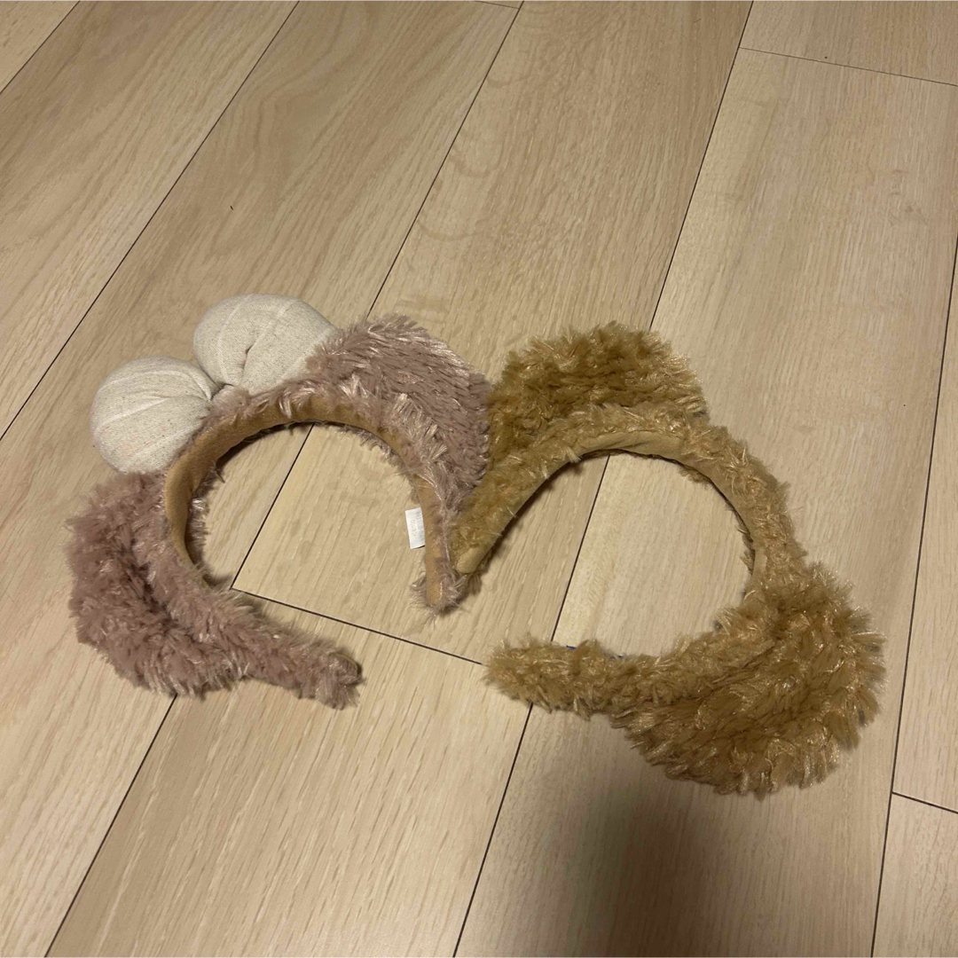 ダッフィー シェリーメイカチューシャ セット エンタメ/ホビーのおもちゃ/ぬいぐるみ(キャラクターグッズ)の商品写真