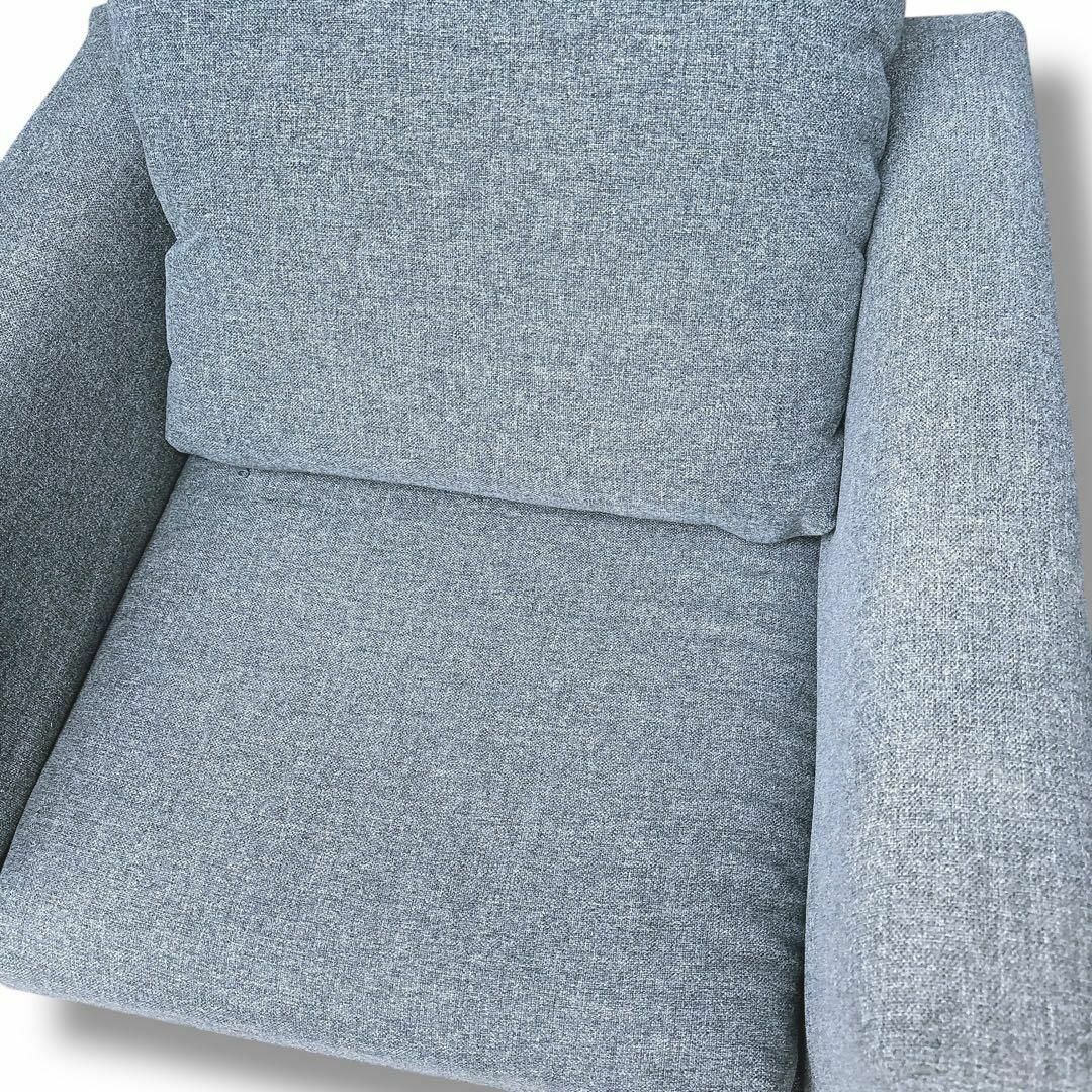 IKEA - IKEA コアルプ KOARP 1人掛けソファ グレー 背面収納有り
