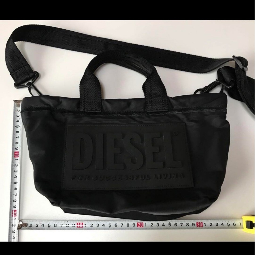 DIESEL ディーゼル ブラック黒 A4◎2way ナイロン トートバッグ M DIESEL - DIESEL 2way ナイロントートバッグの通販 by 如月's