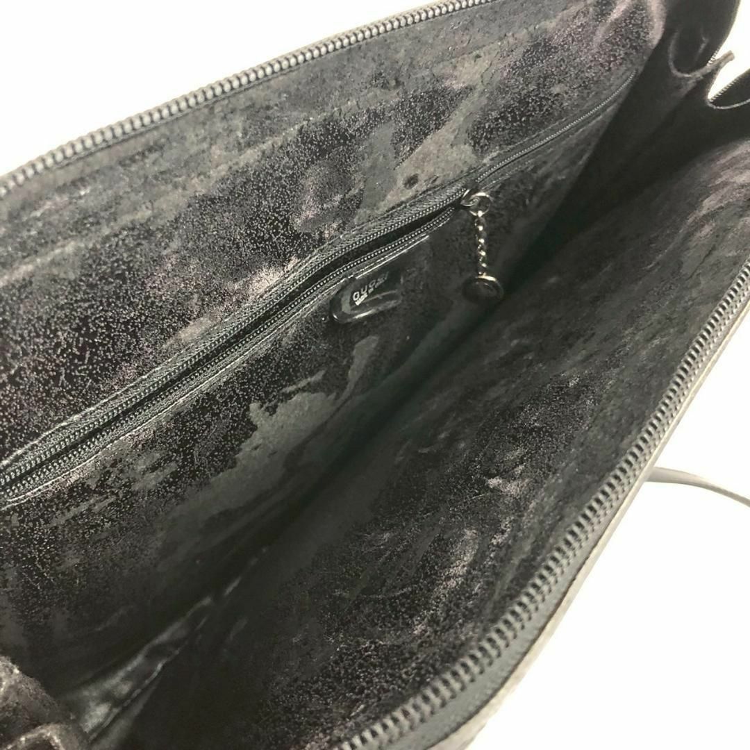 GUCCI - GUCCI グッチ トートバッグ エナメル ブラック