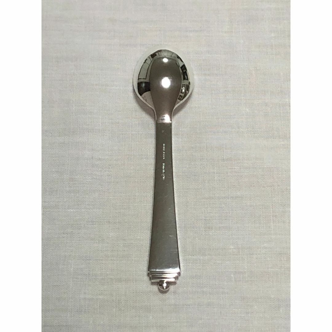 Georg Jensen(ジョージジェンセン)の美品 ジョージジェンセン デミタススプーン Pyramid EPNS ④ インテリア/住まい/日用品のキッチン/食器(カトラリー/箸)の商品写真