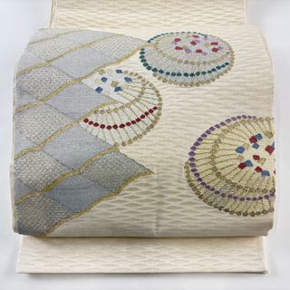 袋帯 秀品 お太鼓柄 正絹 【中古】(帯)