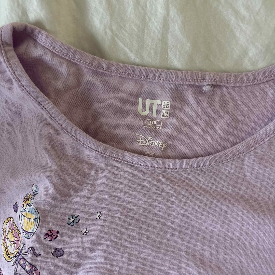 UNIQLO(ユニクロ)のUNIQLO ラプンツェル　Tシャツ　130 キッズ/ベビー/マタニティのキッズ服女の子用(90cm~)(Tシャツ/カットソー)の商品写真
