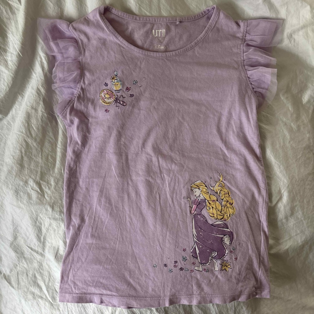 UNIQLO(ユニクロ)のUNIQLO ラプンツェル　Tシャツ　130 キッズ/ベビー/マタニティのキッズ服女の子用(90cm~)(Tシャツ/カットソー)の商品写真