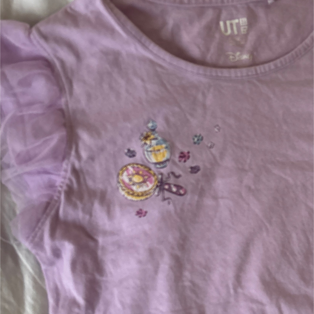 UNIQLO(ユニクロ)のUNIQLO ラプンツェル　Tシャツ　130 キッズ/ベビー/マタニティのキッズ服女の子用(90cm~)(Tシャツ/カットソー)の商品写真