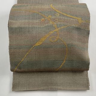 袋帯 美品 秀品 お太鼓柄 正絹 【中古】(帯)
