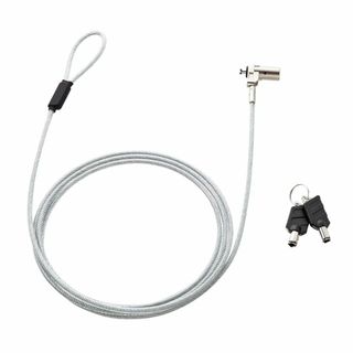 【特価商品】サンワサプライ セキュリティワイヤー 超小型シリンダ 対応スロット3(ノートPC)
