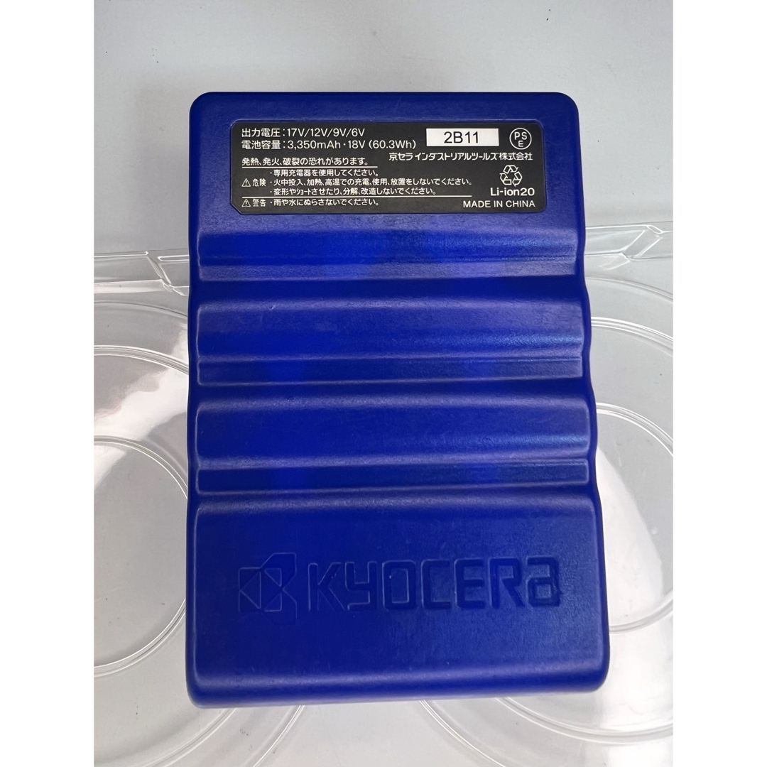 バートル AIRCRAFT 17V 中古品 KYOCERA(キョウセラ) / BURTLE バートル AIRCRAFT ファン+