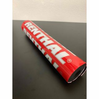 RENTHAL タンデムバーカバー　レッド　旧車　チャンプロード　昭和レトロ(パーツ)