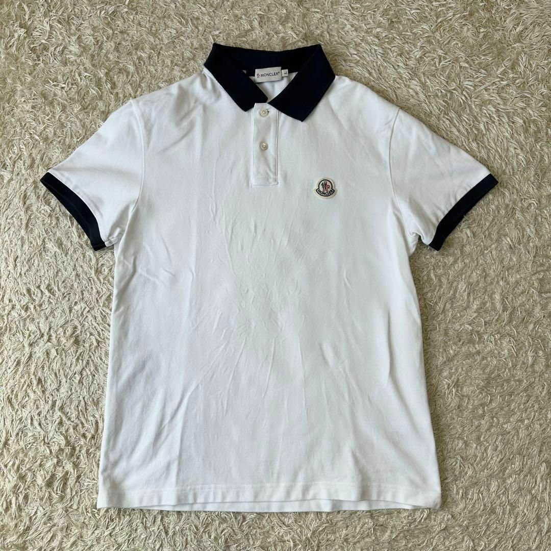 半額ストア MONCLER - L MONCLER モンクレール ポロシャツ 半袖 スリム トップス