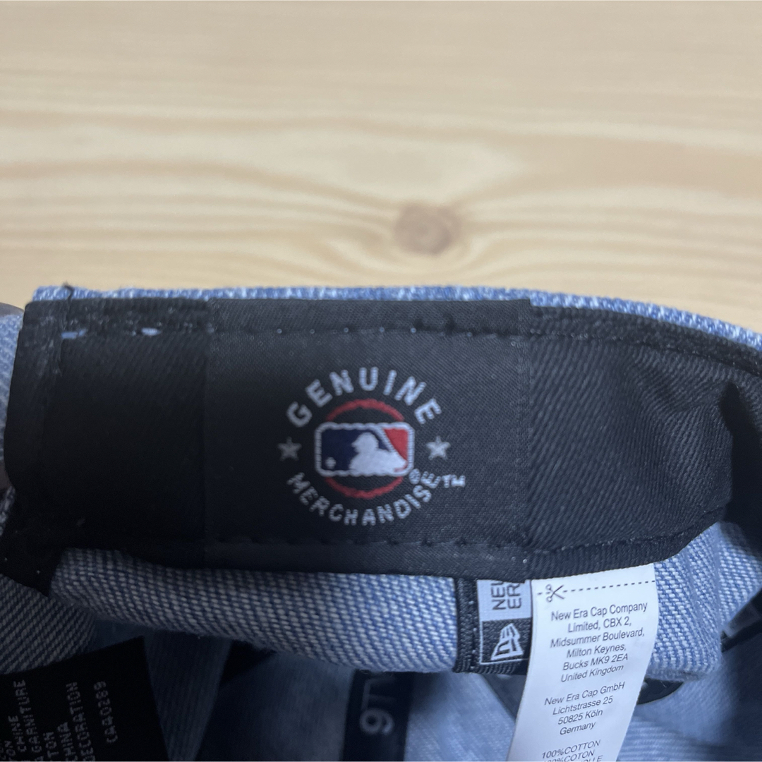 NEW ERA(ニューエラ)のニューエラ　NEW ERA　LAドジャース　ブルーデニム　ホワイトロゴ レディースの帽子(キャップ)の商品写真