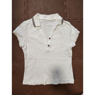 モンクレール(MONCLER)のMONCLER ホワイト ポロシャツ 半袖(ポロシャツ)