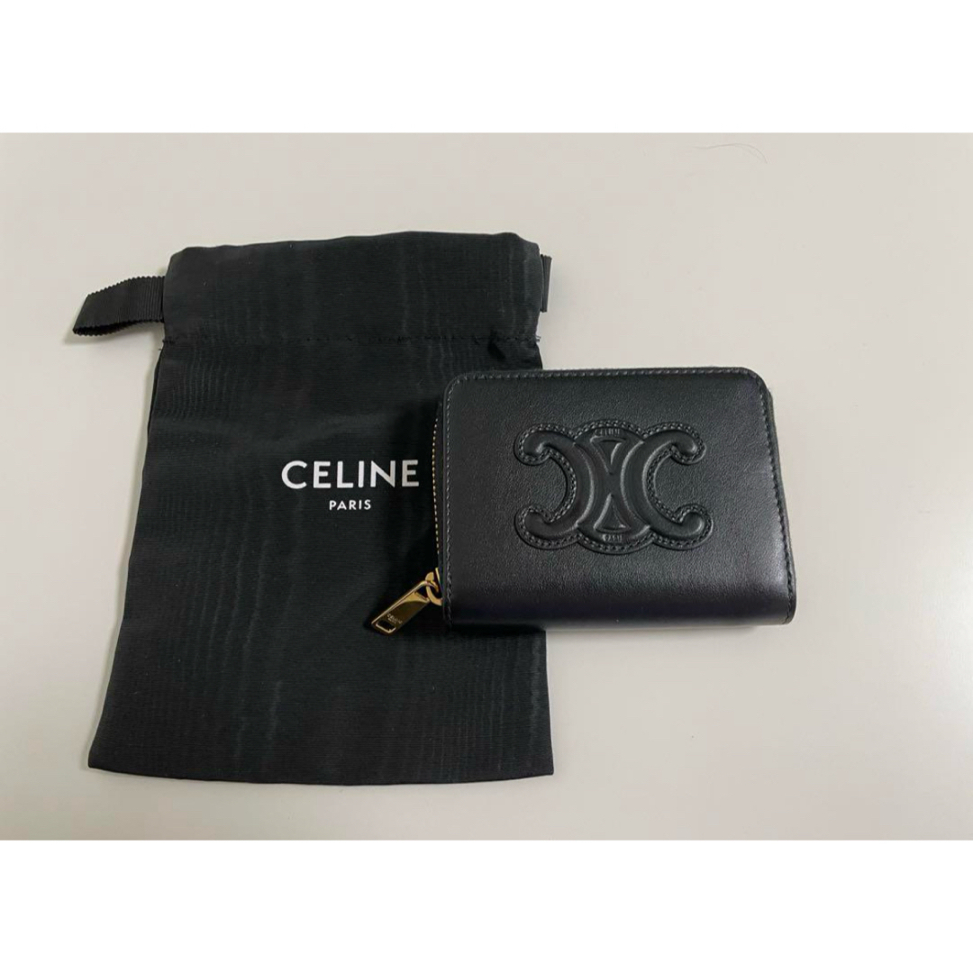 CELINE - セリーヌ コンパクト ジップウォレット キュイル