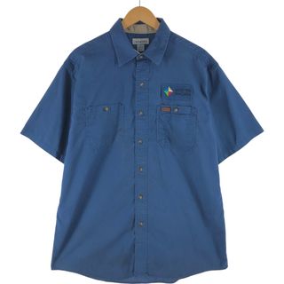 カーハート(carhartt)の古着 カーハート Carhartt ダック地 半袖 ワークシャツ メンズL相当 /eaa564304(シャツ)