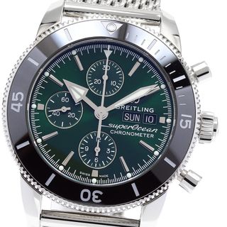 ブライトリング(BREITLING)のブライトリング BREITLING A13313 スーパーオーシャン ヘリテージII クロノグラフ デイデイト 自動巻き メンズ 美品 保証書付_896596(腕時計(アナログ))