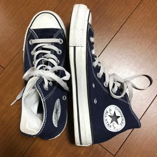 コンバース(CONVERSE)のコンバースハイカット レア！紺ネイビー4.1/2オールスター23.5㎝(スニーカー)