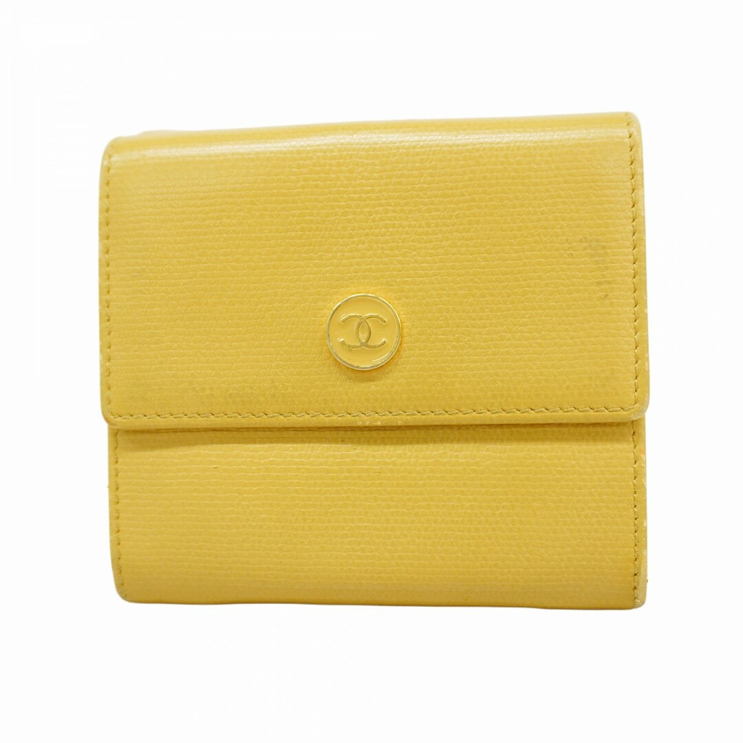 【SALE】 CHANEL - 【5ga0522-h】シャネル 三つ折り財布 ココボタン 小物