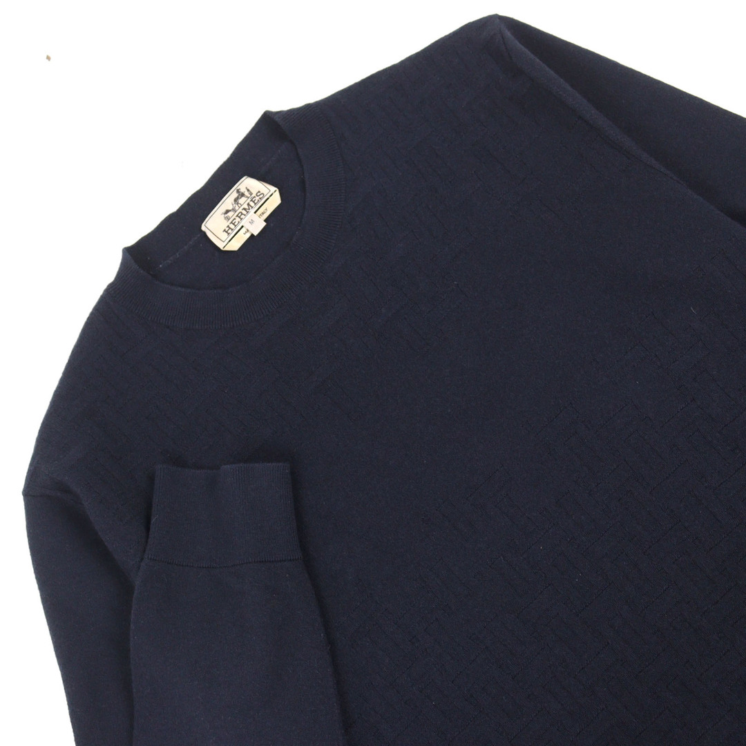 HERMES - 美品○HERMES エルメス 24SS カシミヤ60% Hモチーフ