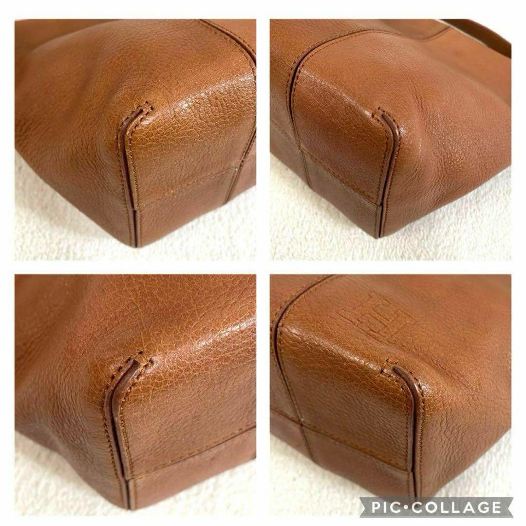 超美品/HIROFU/ヒロフ/ミニバンドバッグ/キャメル/ブラウン レディースのバッグ(ハンドバッグ)の商品写真