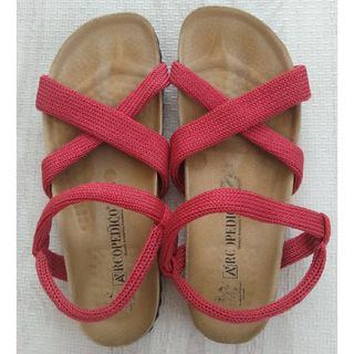 ARCOPEDICO - Arcopedico サンダル レッド 37(24〜24.5cm)難あり