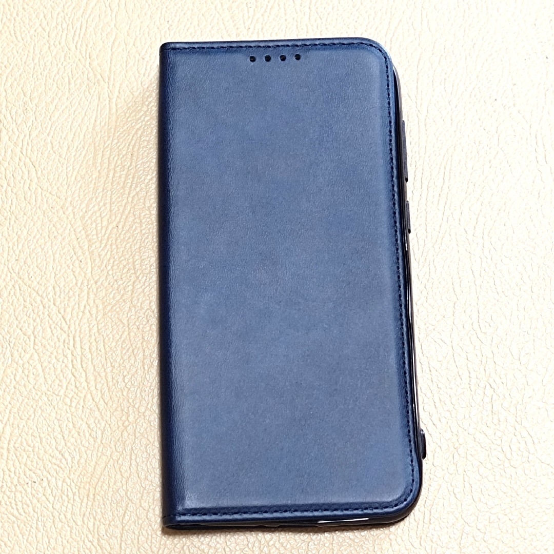 ⑩ Zenfone Max M2 ZB633KL 手帳型ケース ダークブルー スマホ/家電/カメラのスマホアクセサリー(Androidケース)の商品写真