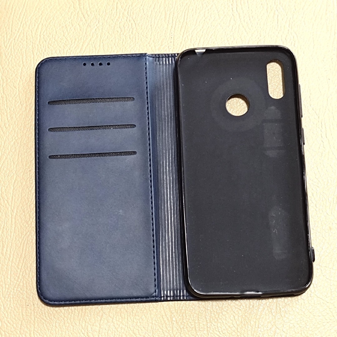 ⑩ Zenfone Max M2 ZB633KL 手帳型ケース ダークブルー スマホ/家電/カメラのスマホアクセサリー(Androidケース)の商品写真