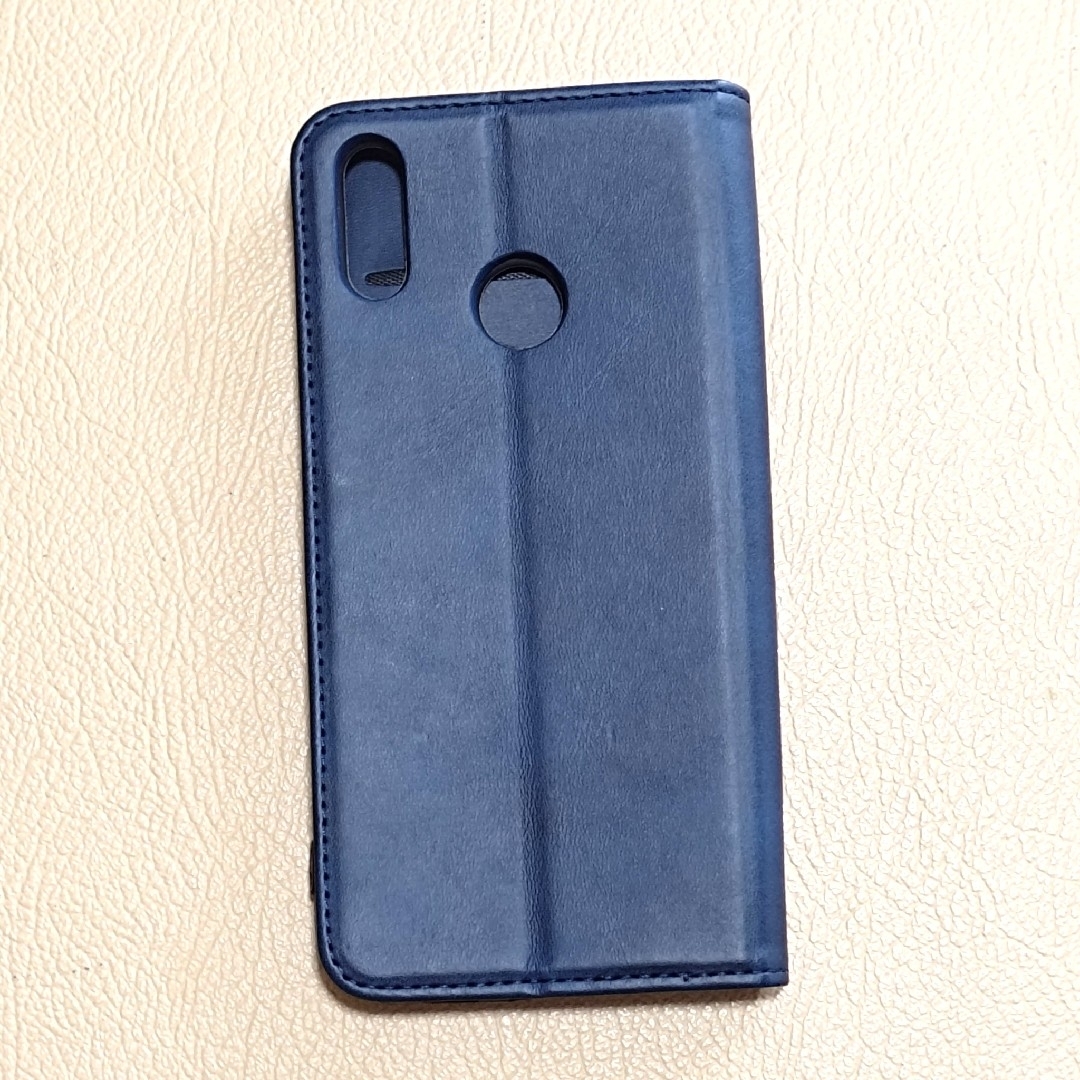 ⑩ Zenfone Max M2 ZB633KL 手帳型ケース ダークブルー スマホ/家電/カメラのスマホアクセサリー(Androidケース)の商品写真