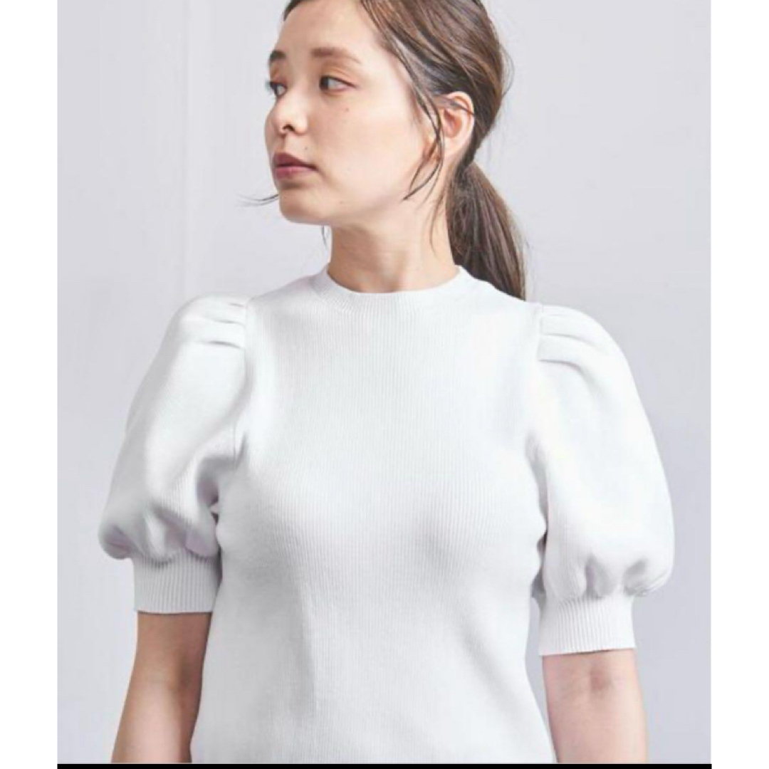 新発売 新商品 UNITED ARROWS ニット 5分袖 パフスリーブ ARROWS UNITED - トップス