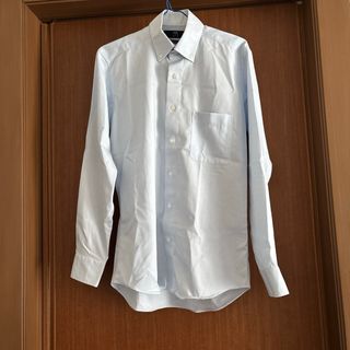 パーソンズ(PERSON'S)のPERSON'S FOR MEN S-82 ワイシャツ　ブルー　水色　斜線柄(シャツ)