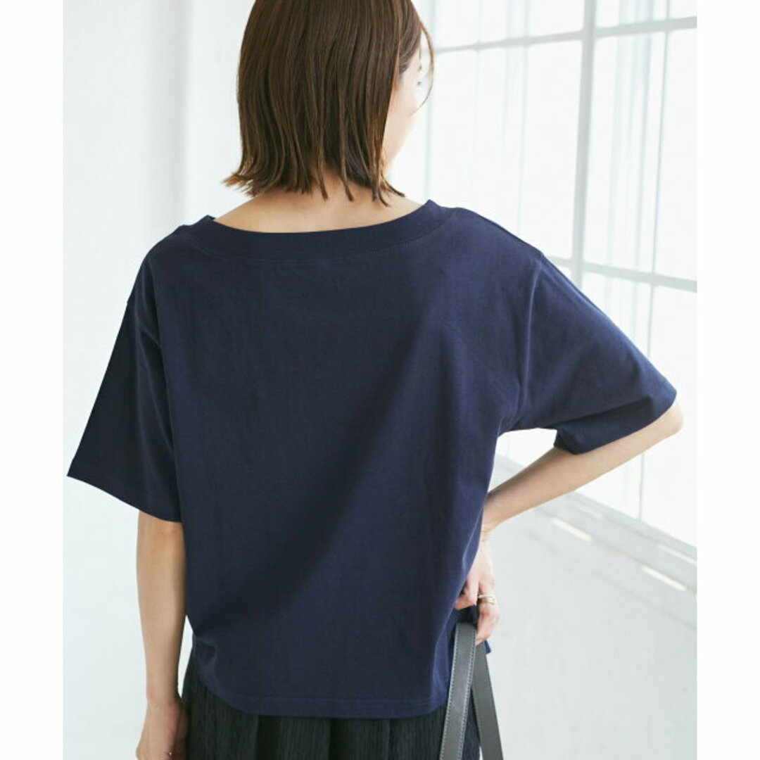Rope' Picnic(ロペピクニック)の【ホワイト系（11）】オフショルプリントハーフスリーブTシャツ レディースのトップス(カットソー(長袖/七分))の商品写真