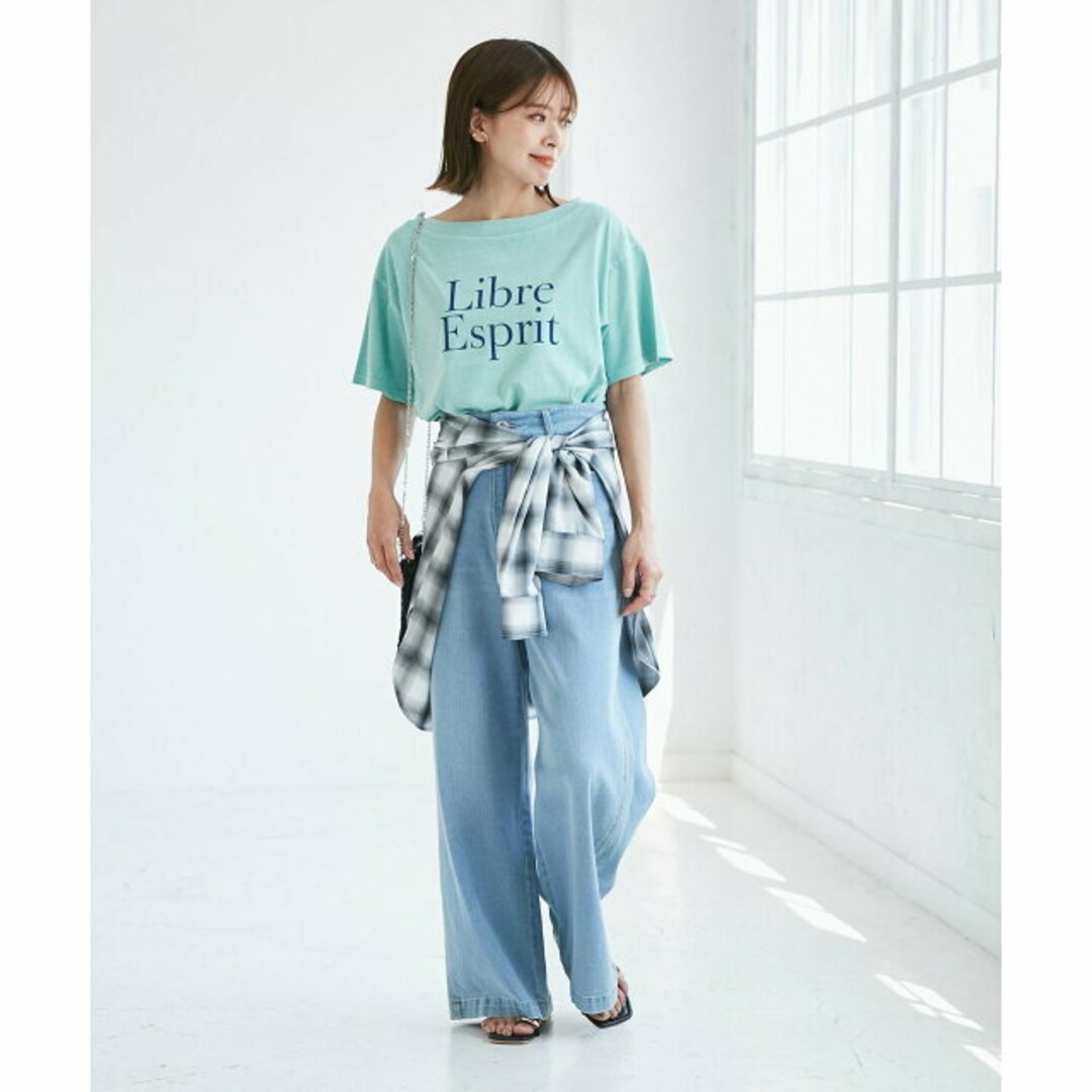 Rope' Picnic(ロペピクニック)の【ホワイト系（11）】オフショルプリントハーフスリーブTシャツ レディースのトップス(カットソー(長袖/七分))の商品写真