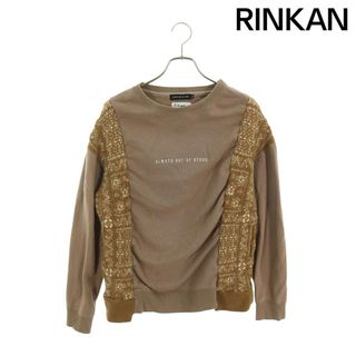 オールウェイズアウトオブストック ALWAYS OUT OF STOCK フリース切替クルーネックスウェット メンズ S(スウェット)