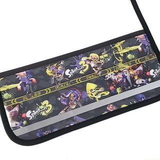 スプラトゥーン3 ③ 反射テープ付き ランドセルカバー 黒 男の子(外出用品)