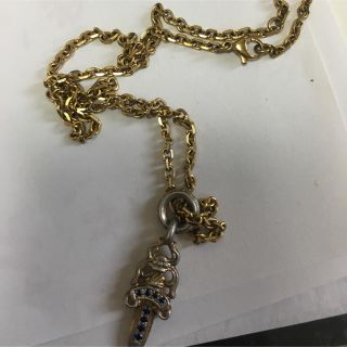 クロムハーツ(Chrome Hearts)のクロムハーツ 22Kコーティング ダガー(ネックレス)