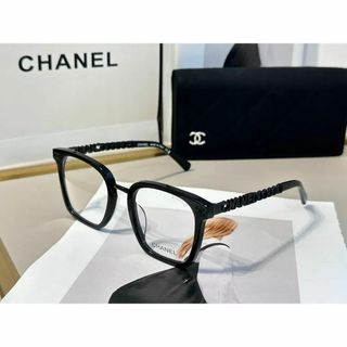 CHANEL 眼鏡用フレーム 新作テンプルCHANELロゴココマーク付BE✖️B