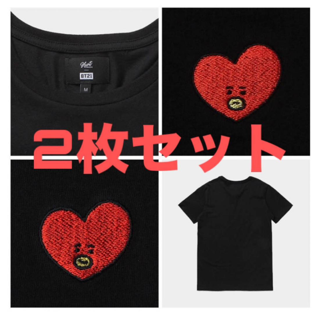 【初売り】 防弾少年団(BTS) - Hunt BT21 TATA Tシャツ BTS tinytan テテ K-POP・アジア
