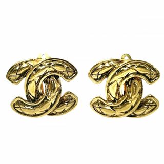 シャネル(CHANEL)のCHANEL シャネル イヤリング ココマーク マトラッセ ヴィンテージ アクセサリー GP    ゴールド レディース 約11.7g【中古品】(イヤリング)