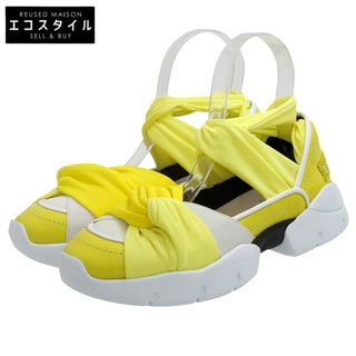 エミリオプッチ(EMILIO PUCCI)のエミリオプッチ 新品同様 シティアップ スニーカー シューズ レディース イエロー ホワイト 36 75CE45 36(その他)