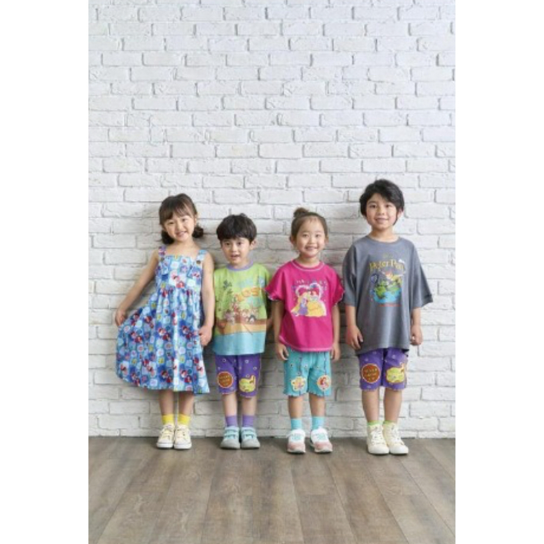 Disney(ディズニー)のlittc link しまむら　ワンピース　アリエル　100 リトルマーメイド キッズ/ベビー/マタニティのキッズ服女の子用(90cm~)(ワンピース)の商品写真