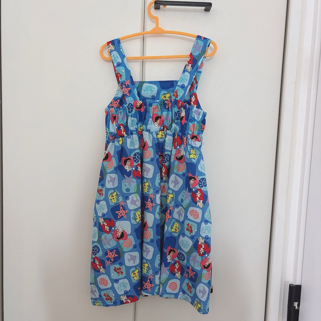 Disney(ディズニー)のlittc link しまむら　ワンピース　アリエル　100 リトルマーメイド キッズ/ベビー/マタニティのキッズ服女の子用(90cm~)(ワンピース)の商品写真