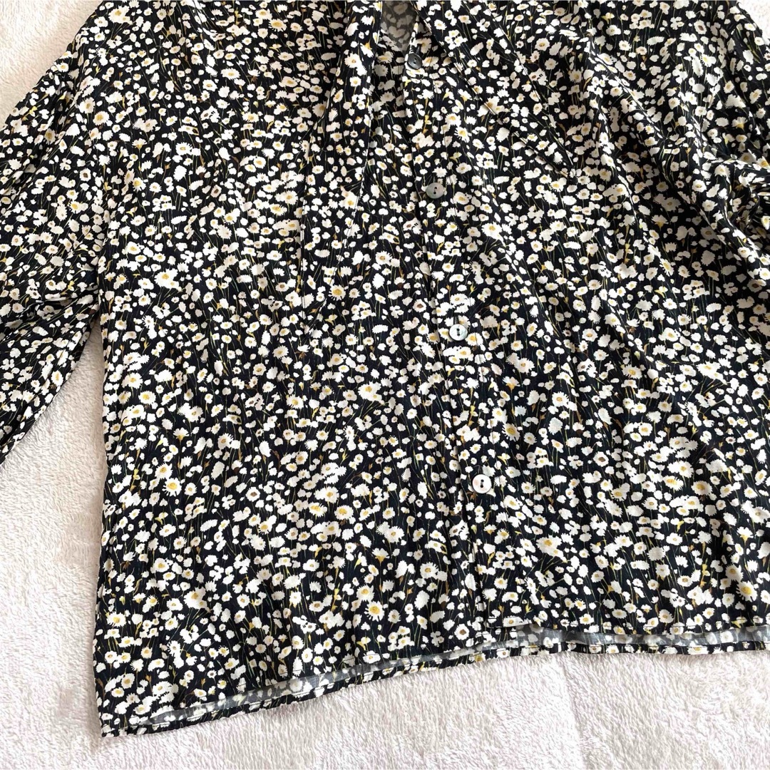 MACPHEE(マカフィー)のMACPHEE マカフィー 花柄 ボウタイブラウス 長袖 36 レディースのトップス(シャツ/ブラウス(長袖/七分))の商品写真