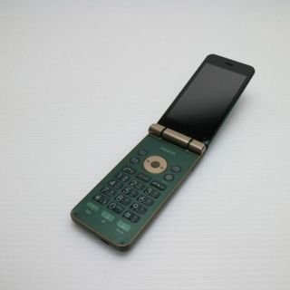 シャープ(SHARP)の超美品 SHF34 グリーン 本体 白ロム  M333(携帯電話本体)
