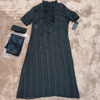 ニジュウサンク(23区)の23区　ワンピース　半袖ワンピース　ひざ丈ワンピース(ひざ丈ワンピース)