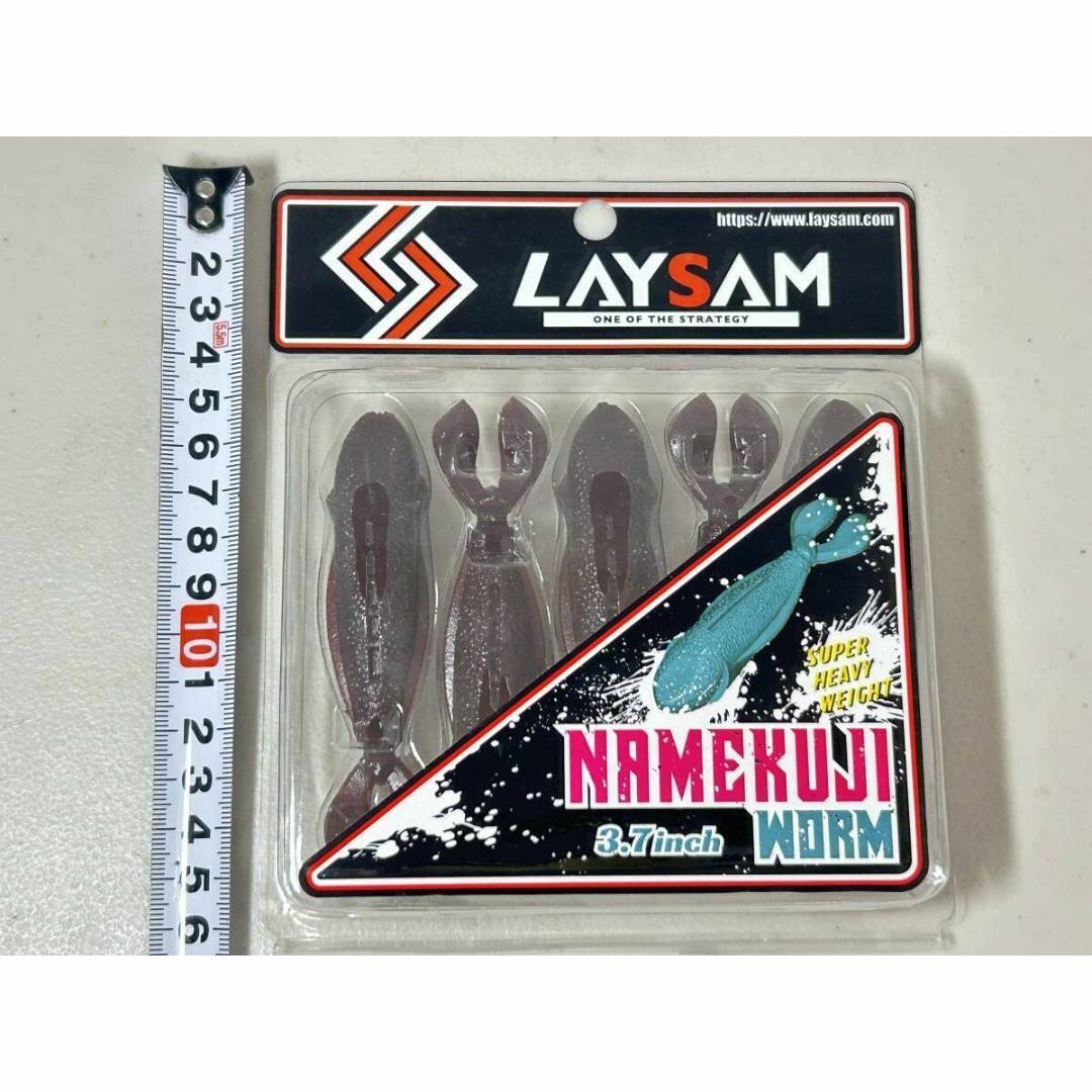 LAYSAM レイサム ナメクジワーム 4点 スカッパノン グリーンパンプキン スポーツ/アウトドアのフィッシング(ルアー用品)の商品写真