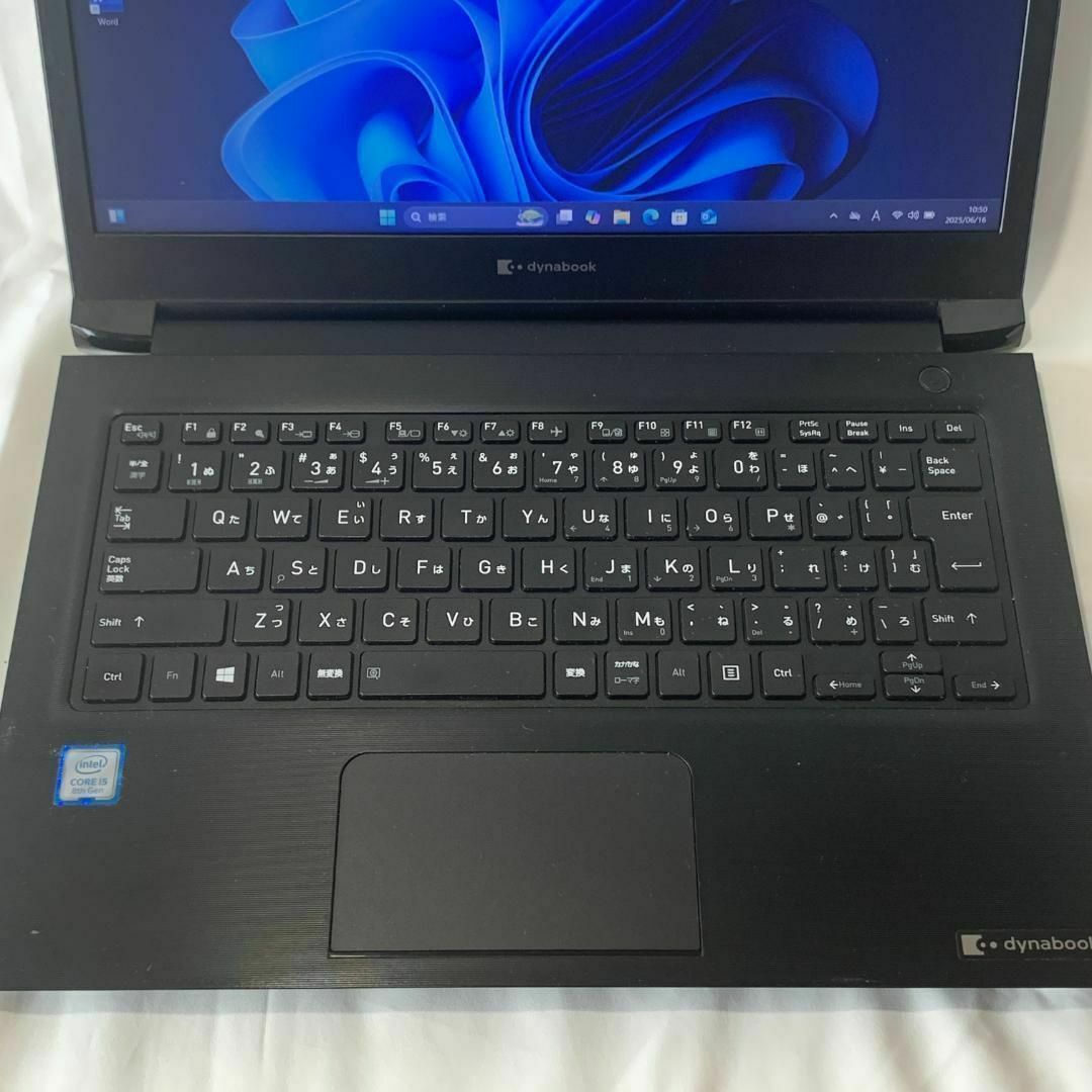 T07C【美品】東芝 13.3型HD/i5第8世代/16GB/SSD256GB スマホ/家電/カメラのPC/タブレット(ノートPC)の商品写真