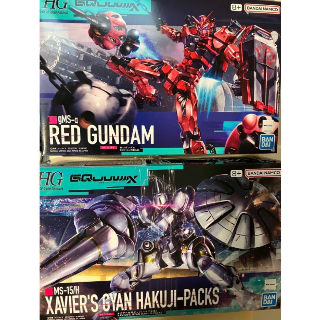 新品】ガンプラ HG 赤いガンダム、HG エグザベ専用ギャンの2点セット