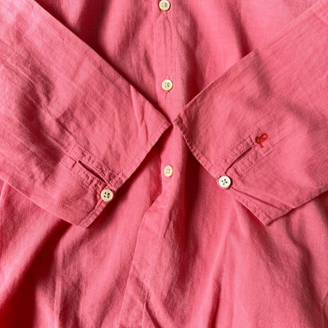 45rpm - 美品 45RPM 日本製 2→M 袖R刺繍 コットン 7分袖 シャツ